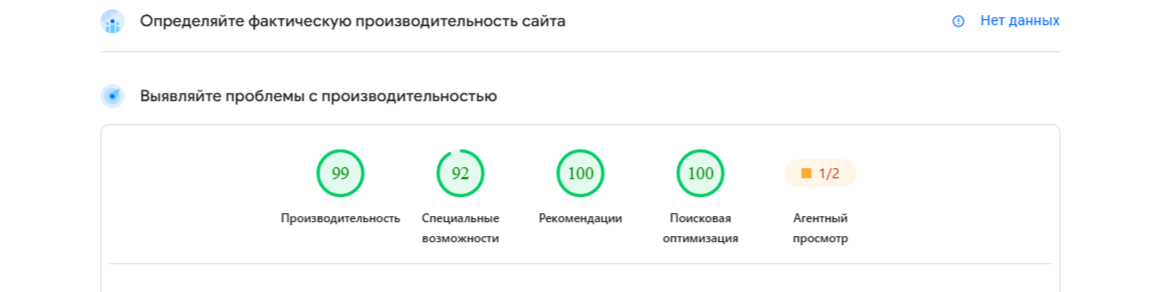 Скорость сайтов на Flexbe